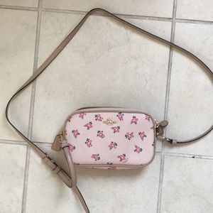 Pink Flower Brand New Coach Cross Body